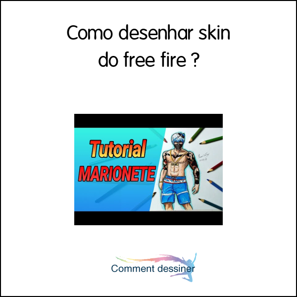 Como desenhar skin do free fire